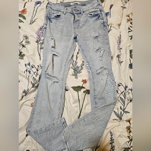 PacSun Light Blue Distressed Skinny Jeans
